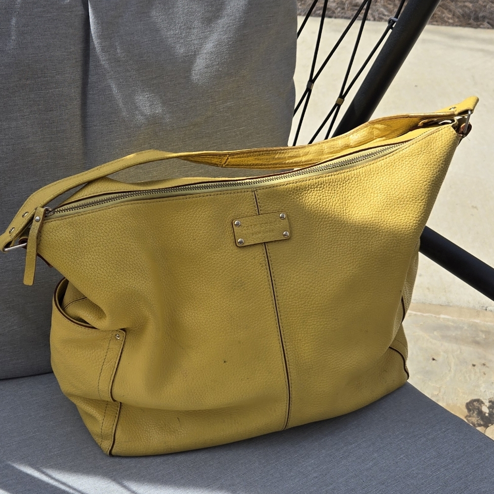 Kate Spade Sunny Yellow Pebbled Leather Tote